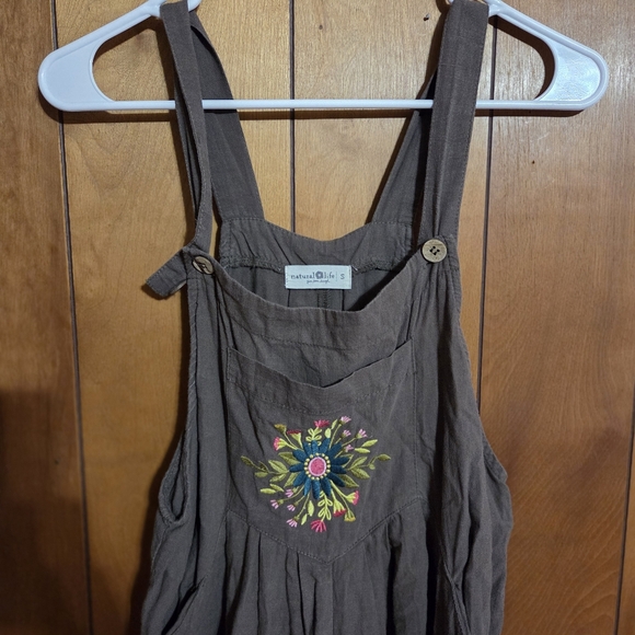 Natural Life Carrington Mushroom Wide Leg Bohemian Jumpsuit Size Small - Picture 3 of 6